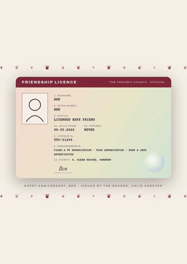 The licence example